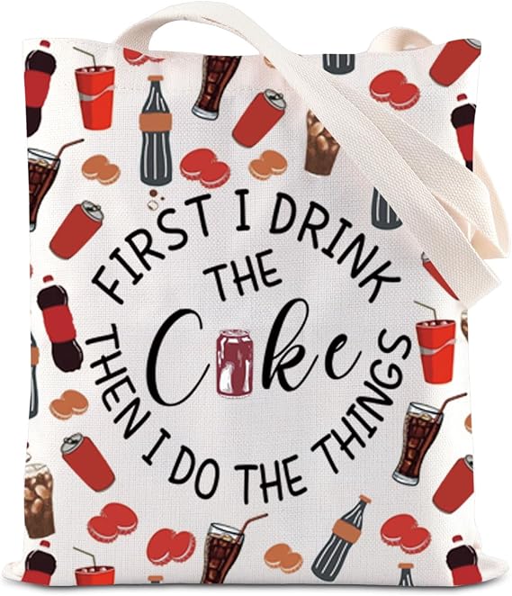 Funny Drink Gift Fizzy Drink Inspire Tote Bag Soda Drinking Handbag Soda Lover Gift Summer Trip Gift