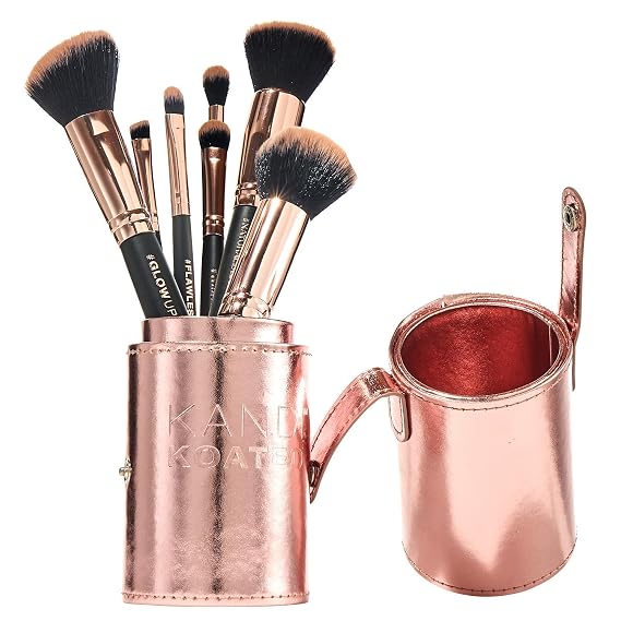 Kandi Burruss 7-Piece Professional Makeup Brush Set - Rose Gold