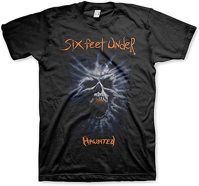 2Bhip Six Feet Under Haunted Mens Black Short Sleeve T Shirt Death Metal Graphic Tees