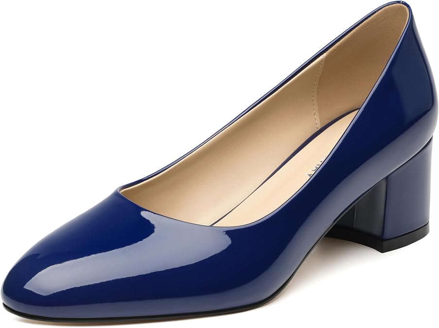 SKYSTERRY Women's Low Heel Dress Pumps Shoes 2 Inch