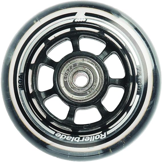 Rollerblade Wheelkit 76mm 80A, SG5 Bearings, 8 Pack