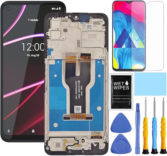 for T-Mobile Revvl 6 5G Screen Replacement kit for Revvl 6 Screen Replacement Kit TMAF025G LCD Display digitizer Touch Screen Assembly with Repair Part Tools 6.5 inch