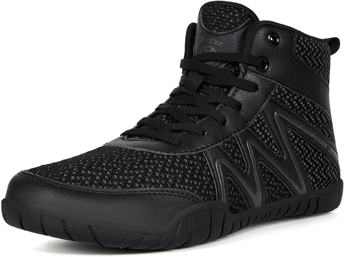 Sisttke Mens Wrestling Shoes Wide Boxing Boots