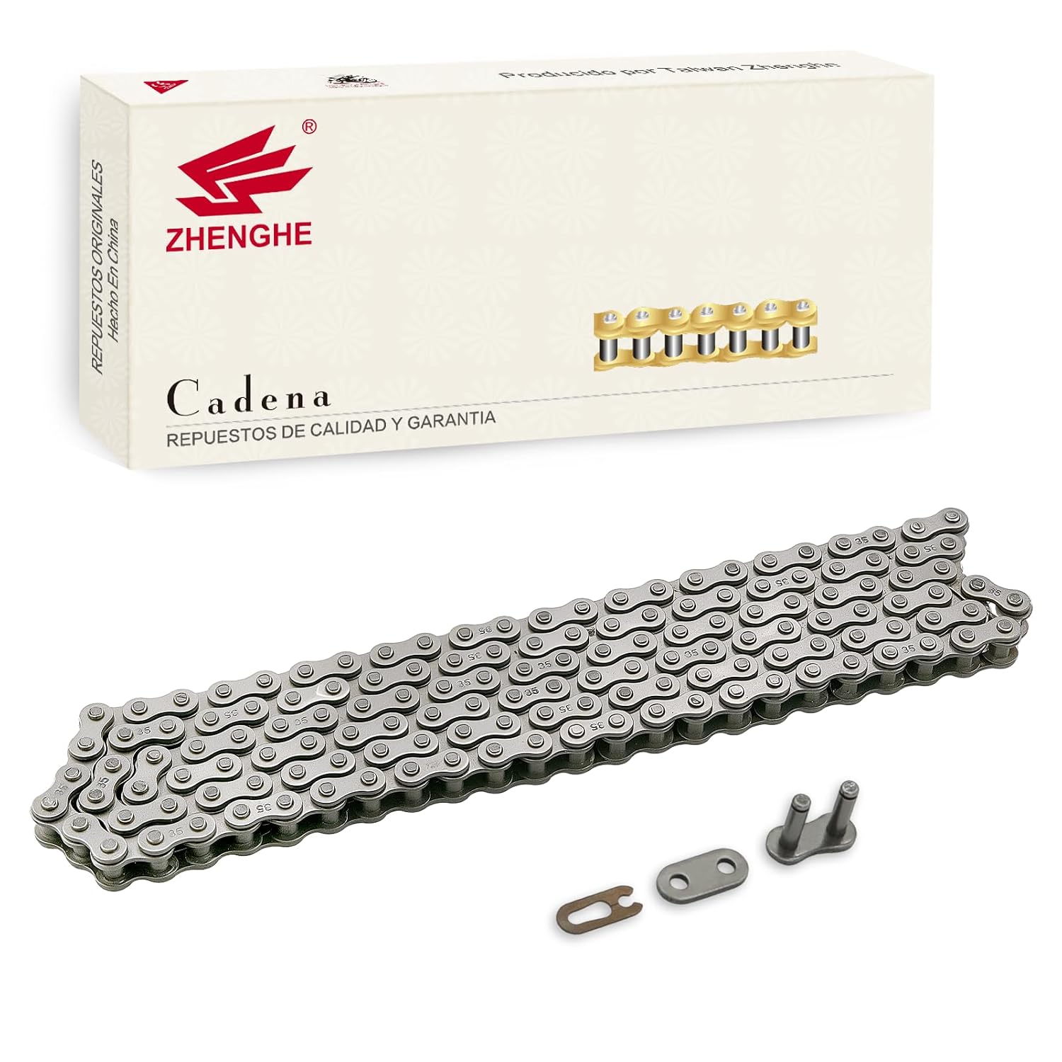 35 Chain 140 Links with Connecting Master Link Heavy Duty #35 Drive Chain for Mini Bike Coleman CT100U DB30 Motovox Moto Predator 79cc 97cc 100cc Engine Powersports Parts