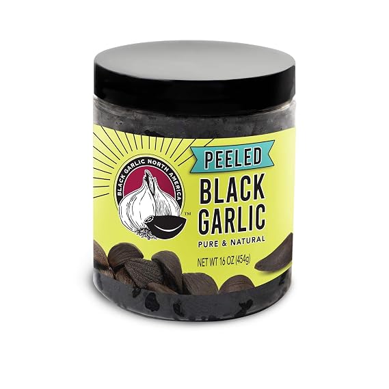 Peeled Black Garlic (1 lbs) Kosher Certified by Black Garlic North America