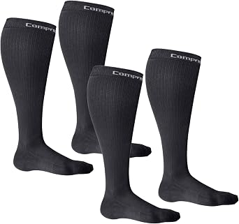 CompressionZ 30-40 mmHg Compression Socks for Women & Men | Knee-High Support Stockings Travel, Nurses and Athletes