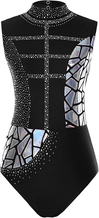 Women Gymnastics Dance Leotard Figure Skating Bodysuit