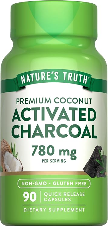 Nature's Truth Activated Charcoal Capsules | 90 Count