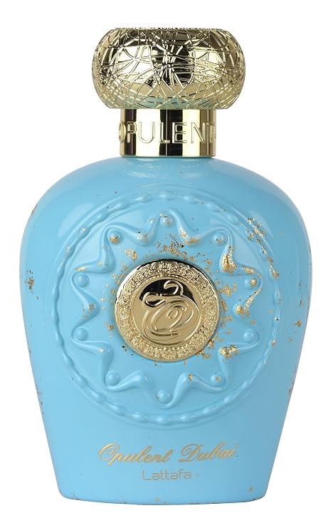 Lattafa Opulent Dubai - Citrus, Fruity, Floral, Woody - Eau de Parfum Long-Lasting Fragrance for Unisex, 3.4 Ounce / 100 ml