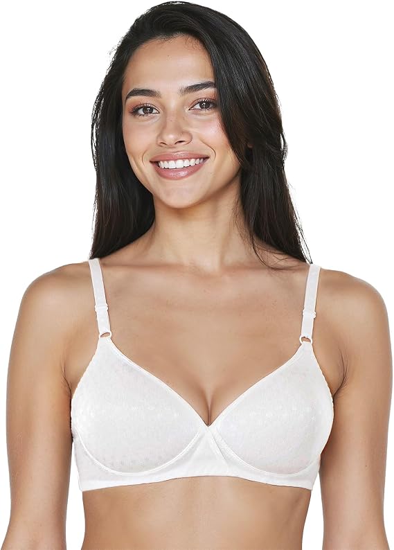 Bestform Women's 5006238 Patterned Wireless Cotton Bra with Light Padding