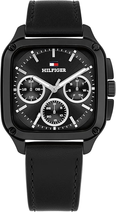 Tommy Hilfiger Analogue Multifunction Quartz Watch for Men - Available with Stainless Steel or Leather Bracelet