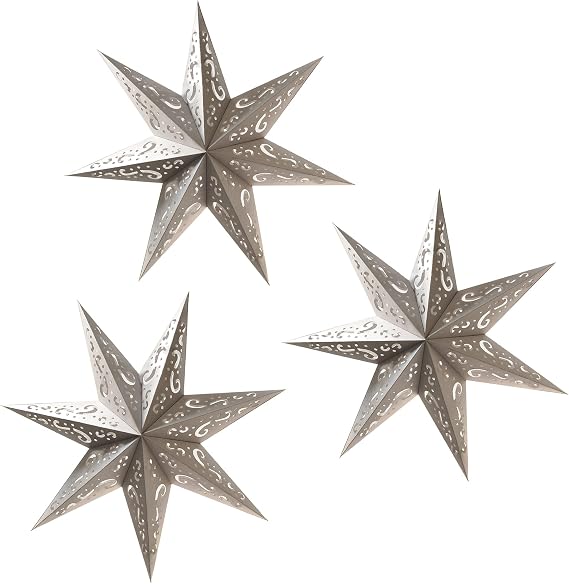 Star Hanging Lanterns, Set of 3 by LumaBase
