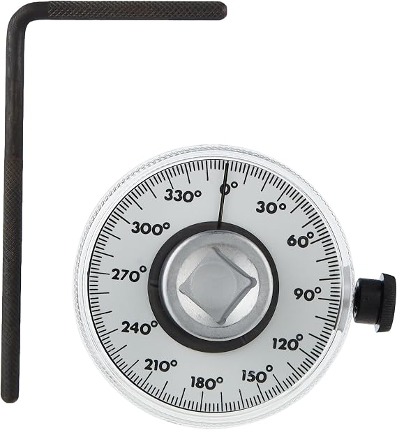 OTC 4554 Torque Angle Gauge with Male and Female 1/2" Drives | OTC 4554 Torque Angle Gauge - Ideal for Late Model Engines that Use Torque-to-Yield Fasteners; Male and Female 1/2" Drives