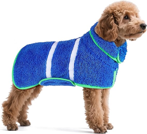 Unicorn Catcher Dog Bathrobe Super Absorbent Quick Drying Robe for Dogs