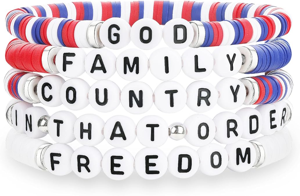 Freedom Bracelets God Family Country Jewelry for Women Men