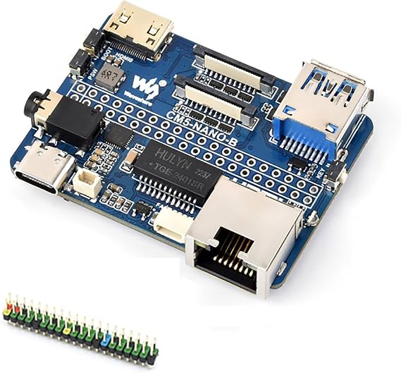 Nano Base Board (B) for Raspberry Pi CM5 | Compact Compute Module 5 Base Board | Same Size as CM5 | Multi-Interface Design | Ideal for Evaluation & Integration