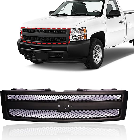 CarPartsDepot Front Grille Grill Fits Chevrolet 2007-2013 ado ado 07-13