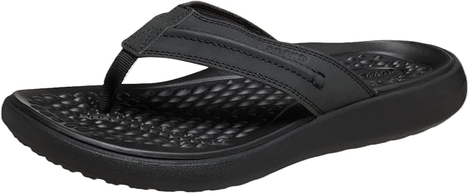 Crocs Men Flip, Yukon Vista II LR Flip, Black/Black, 9 UK Men