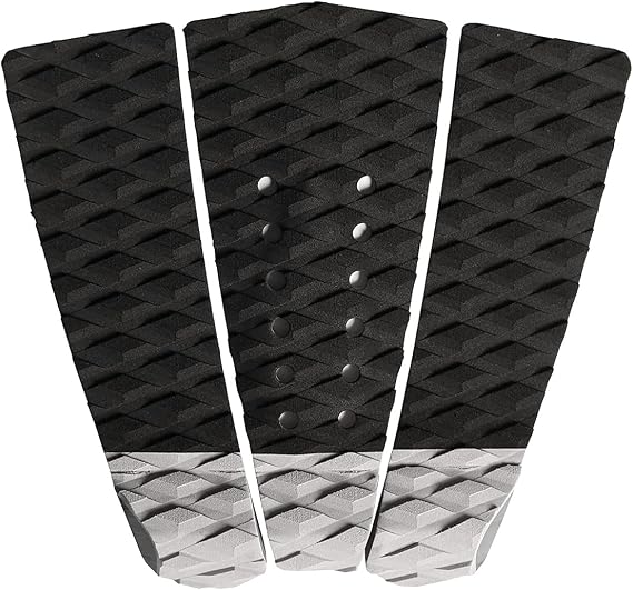 Abahub 3-Piece EVA Surfboard Traction Pad, Deck Pad with Kicker for Boards | Traction Pads Surfboard,Surf Pads,Stomp Pad Surf,Surfboard Grip Pad,Black/Blue/Green/Gray/Orange/Pink/White/Wine Red