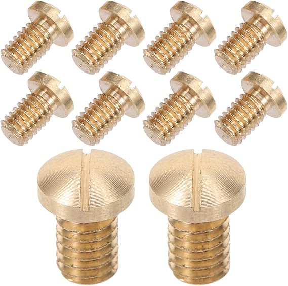 Brass Saxophone Repair Screws Golden 10pcs for Woodwind Instruments