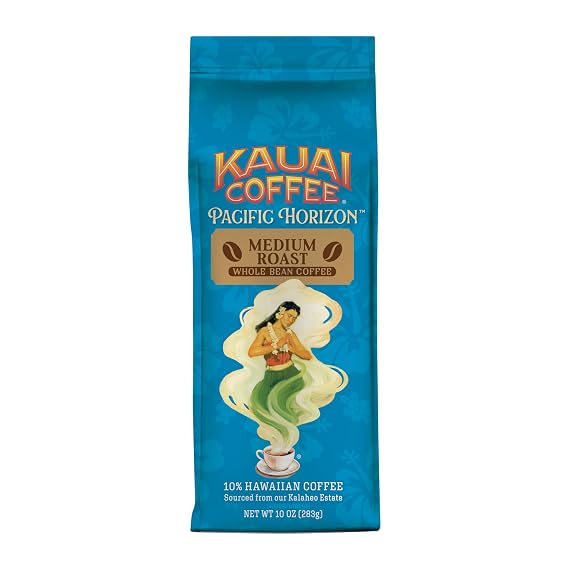 Kauai Coffee Whole Bean Coffee - Koloa Estate Medium Roast, 10 oz Bag