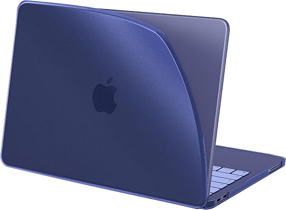 BlueSwan Flexible Case for MacBook Neo 13 inch 2026, Model A3404 A18 Pro | Anti-Scratch Protective Laptop Cover with Grippy Matte Texture, Seamless Fit and Lightweiht, Frosted Indigo