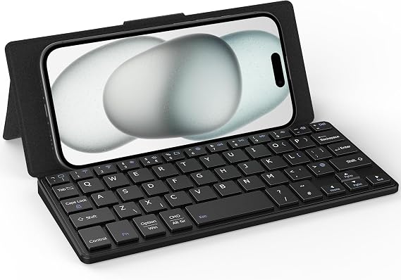 CACOE Dual-Channel Bluetooth Mini Keyboard, Portable Wireless Keyboard