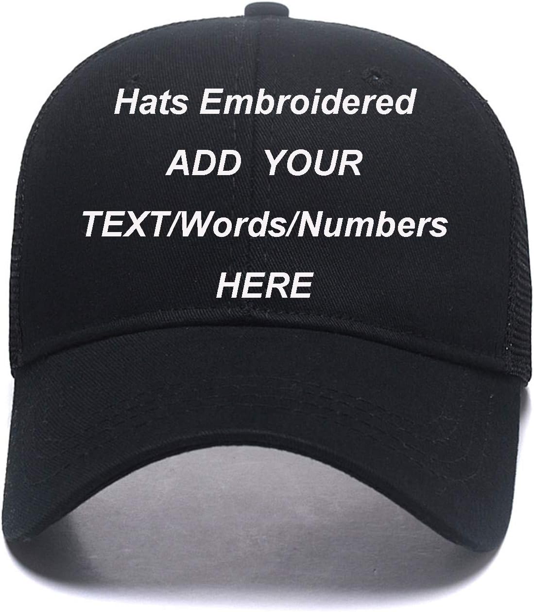 Sports Outdoors Snapback Visors Custom Text Embroidered Dad Hats Personalized Hip Hop Curved Bill Baseball Caps