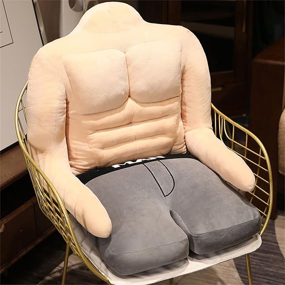 Muscle Pillow Full Body with Arm, Cuddle Muscle Cushions, Muscle Throw Pillows for Adults, Muscle Man Arm Plush, Full Body Pillows for Adults, Cuddle Pillow for Women (B)