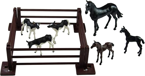 Britains 1:32 Baby Animal Farm Playset, Collectable Farmyard Animal Toys, Compatible with 1:32 Scale Farm Toys, Suitable for Collectors & Children from 3 Years Old