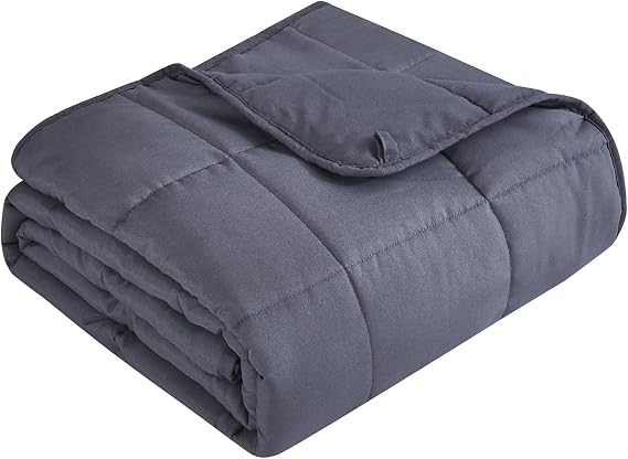 Topcee Weighted Blanket for Adults (15 lbs, 60" x 80") Queen Size Soft Cooling Heavy Blanket Sleeping, Apply to 130-160 lbs Body, Thick Breathable Blanket with Glass Bead, Easy Care