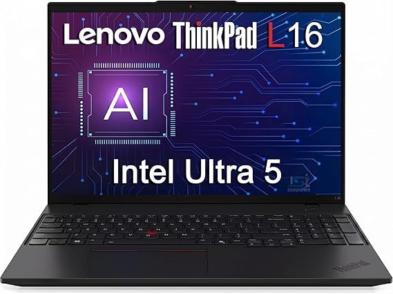 Lenovo ThinkPad L16 Business Enterprise AI PC Laptop, 16" FHD+, Intel 12-Core Ultra 5 225U (> Ultra 7 155U), 2x Thunderbolt 4, IST Computer Customized 16GB/32GB/64GB RAM, 512GB/1TB/2TB SSD, Win 11 Pro