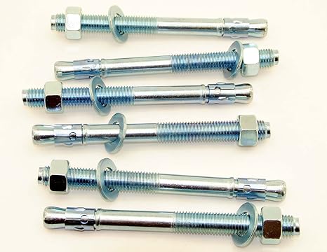 (6) Concrete Wedge Anchor Bolts 3/4 x 8-1/2 Includes Nuts & Washers