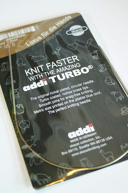 Addi Turbo Circular Knitting Needles by SKACEL 12" Size 9