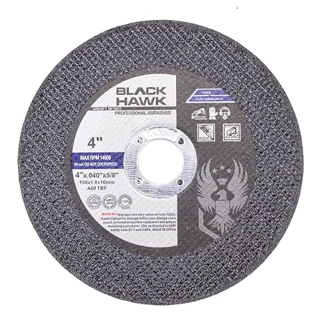 BHA 4" x.040 x5/8" Cut-Off Wheels for Metal & Stainless - 25 Pack