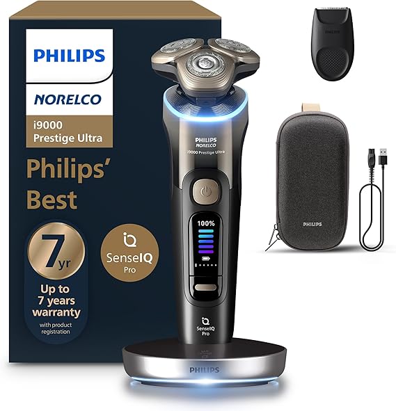 Philips Norelco i9000 Prestige Ultra Electric Shaver, Black Gradient