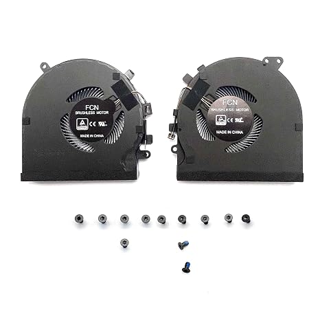 BestParts CPU+GPU Cooling Fan Replacement for Razer Blade 15 Base (2018) | RZ09-0270, RZ09-02705, P/N: DFS501105PR0T DFS5K121142621, with 12x Bottom Cover Screws