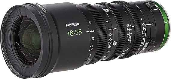 FUJINON 18-55mm f/2.75-22 Standard-Zoom Fixed Zoom Camcorder Lens, Black (FUJINON MK18-55mm T2.9)