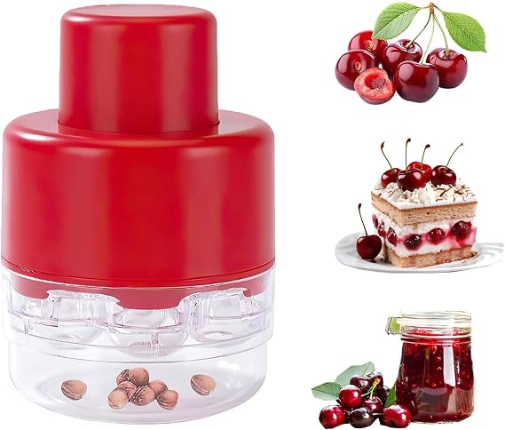 Cherry Pitter Tool, 7 Holes Cherry Pitter Tool Pit Remover, Cherry Seed Remover Quick, Multiple Cherry Pit Remover for Kitchen, Cake Shop