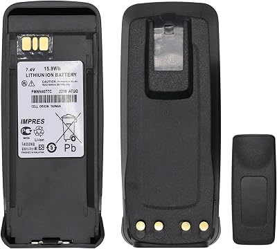 PMNN4104 Battery PMNN4104A 7.4v 2800mAh [Upgraded] for Motorola DGP 4150 DGP 6150 DGP4150 DGP4150 DGP6150 DP3400 DP3400 DP3401 DP3600 DP3601 DR3000 Battery with Belt Clip