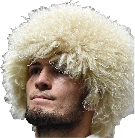 SIBERHAT Caucasian Headdress White Handmade papakha, Adjustable Size