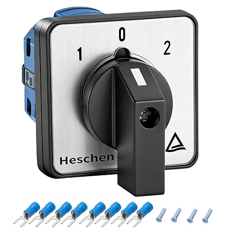 Heschen 20A 3 Position Universal Rotary Changeover Switch