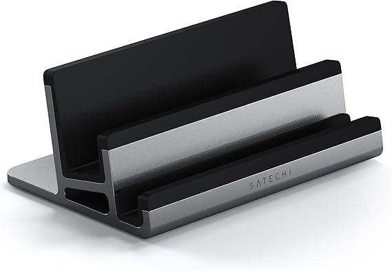 Satechi Dual Vertical Aluminum Stand, Universal Compatibility, for MacBook Air/Pro M5/M4, iPad Air/Pro M5/M4/M3, iPad mini, iPhone 17 and More