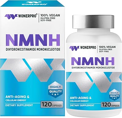 WONERPRO NMNH NMN Supplement Alternative，1000mg Per Serving NAD Supplement to Boost NAD Levels as We Age, for Anti Aging, Energy, Focus - 120 Capsule-OLD10.22