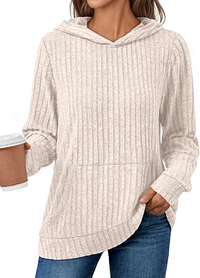 AUTOMET Womens Oversized Lightweight Hoodies Fall Fashion Sweaters 2025 Loose Fleece Sweatshirts Clothes with Pocket