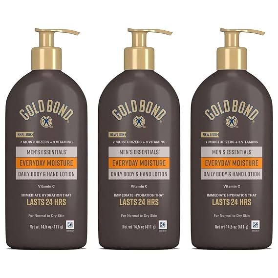 Gold Bond Ultimate Men's Essentials Hydrating Lotion 14.50 oz (Pack of 3)
