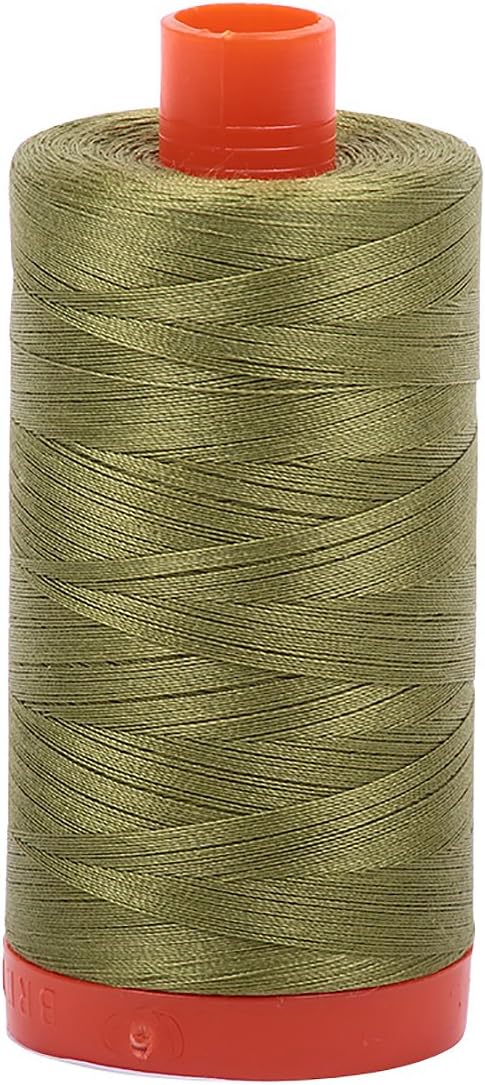 Aurifil A1050-5016 Solid 50wt 1422yds Olive Green Mako Cotton Thread