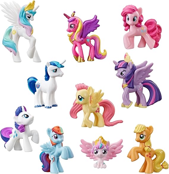 My Little Pony Toy Rainbow Equestria Favorites 10 Figure Collection, for Kids Ages 3 Years Old and Up