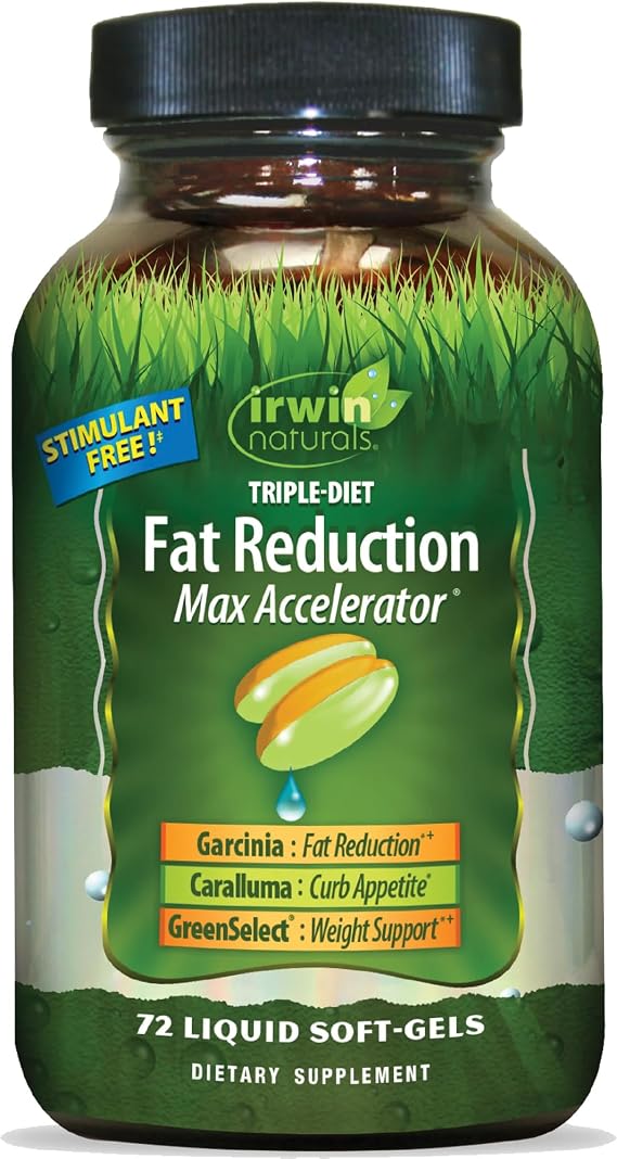 Irwin Naturals Triple-Diet Fat Reduction Max Accelerator | 72 Softgels