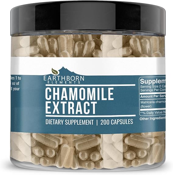Earthborn Elements, Chamomile Extract, 200 Capsules